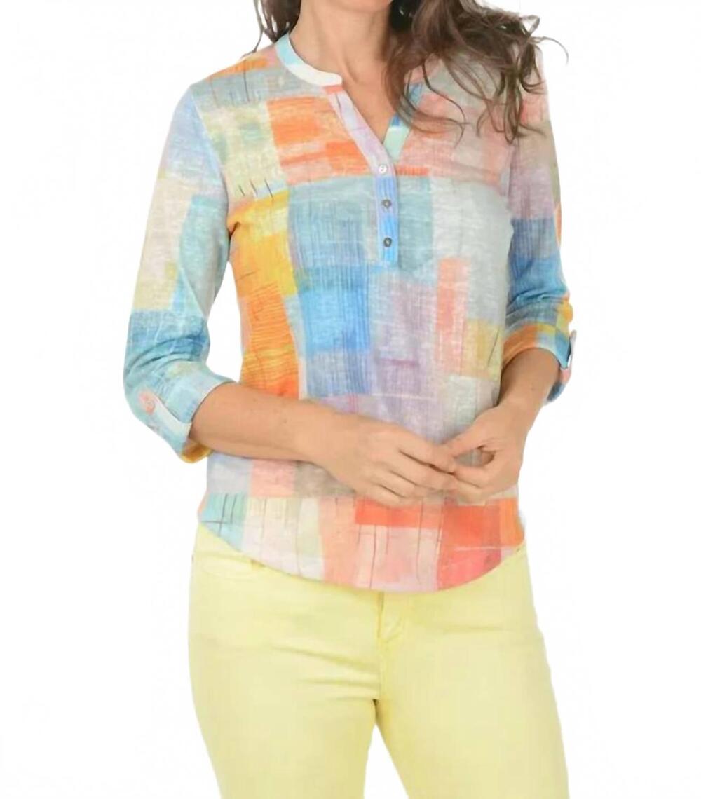 NEW FDJ geo henley top in summer